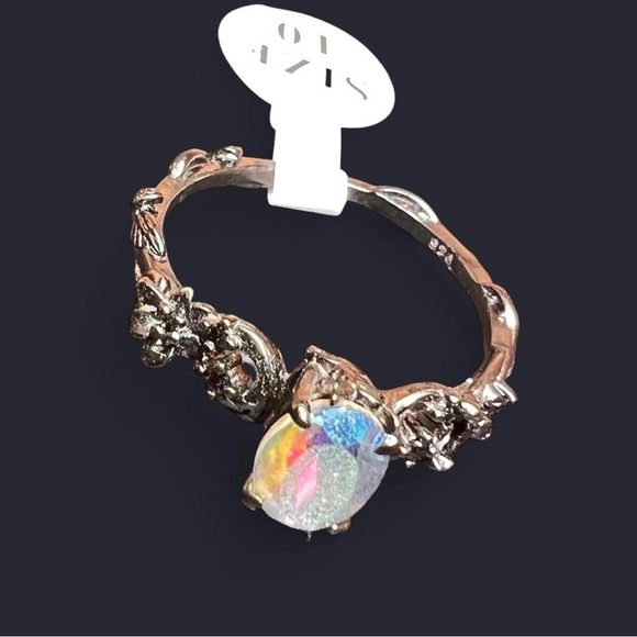 925 stamped size 10, black band ring - Picture 2 of 2